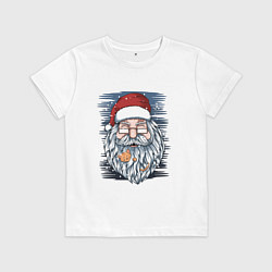 Футболка хлопковая детская Борода не из ваты, цвет: белый