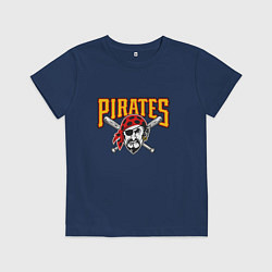 Футболка хлопковая детская Pittsburgh Pirates - baseball team, цвет: тёмно-синий