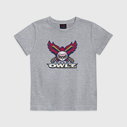 Футболка хлопковая детская Orem Owlz - baseball team, цвет: меланж