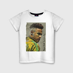 Футболка хлопковая детская Neymar Junior - Brazil national team, цвет: белый