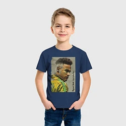 Футболка хлопковая детская Neymar Junior - Brazil national team, цвет: тёмно-синий — фото 2