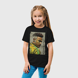 Футболка хлопковая детская Neymar Junior - Brazil national team, цвет: черный — фото 2