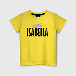 Футболка хлопковая детская Unreal Изабелла, цвет: желтый