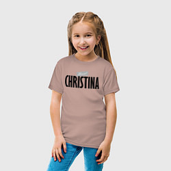 Футболка хлопковая детская Unreal Christina, цвет: пыльно-розовый — фото 2