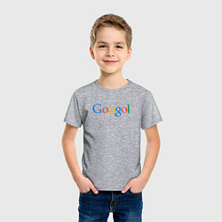 Футболка хлопковая детская Гоголь Googol, цвет: меланж — фото 2
