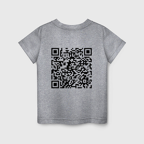 Детская футболка QR-код Скала Джонсон / Меланж – фото 2