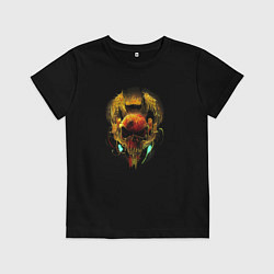 Футболка хлопковая детская Warrior of Darkness, цвет: черный