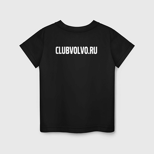 Детская футболка VOLVO логотип лось / Черный – фото 2