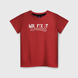 Футболка хлопковая детская Mr FIX IT, цвет: красный