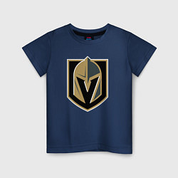 Футболка хлопковая детская Vegas Golden Knights , Вегас Голден Найтс, цвет: тёмно-синий