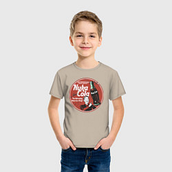 Футболка хлопковая детская Nuka Cola Ice Cold Retro, цвет: миндальный — фото 2