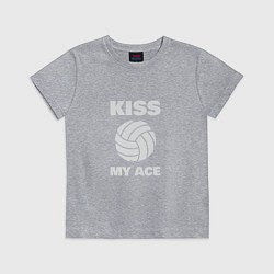 Футболка хлопковая детская Kiss - My Ace, цвет: меланж