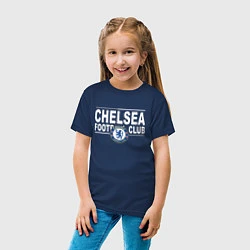 Футболка хлопковая детская Chelsea Football Club Челси, цвет: тёмно-синий — фото 2