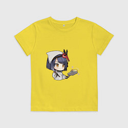 Футболка хлопковая детская Вкусняшка от Сары, цвет: желтый