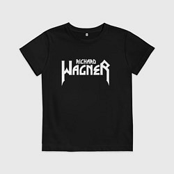 Футболка хлопковая детская Вагнер, цвет: черный