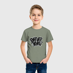 Футболка хлопковая детская Forever Young - Навсегда молодой, цвет: авокадо — фото 2