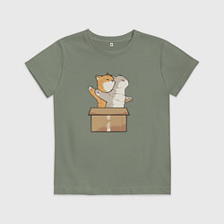 Футболка хлопковая детская Catanic, цвет: авокадо