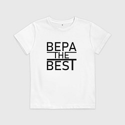 Футболка хлопковая детская ВЕРА THE BEST, цвет: белый