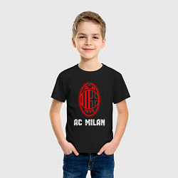 Футболка хлопковая детская МИЛАН AC Milan, цвет: черный — фото 2