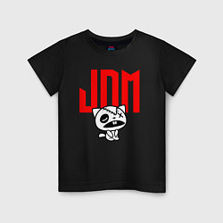 Футболка хлопковая детская JDM Kitten-Zombie Japan, цвет: черный