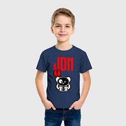 Футболка хлопковая детская JDM Panda Japan Bear, цвет: тёмно-синий — фото 2