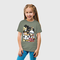 Футболка хлопковая детская Gintoki ice cream, цвет: авокадо — фото 2