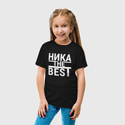 Футболка хлопковая детская НИКА THE BEST!, цвет: черный — фото 2