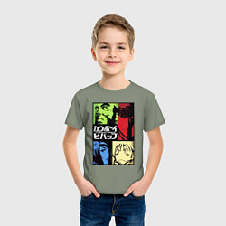 Футболка хлопковая детская Space cowboys, цвет: авокадо — фото 2