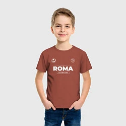 Футболка хлопковая детская Roma Форма Чемпионов, цвет: кирпичный — фото 2