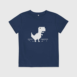 Футболка хлопковая детская Chrome t-rex, цвет: тёмно-синий