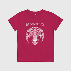 Футболка хлопковая детская ДРЕВО ELDEN RING, цвет: маджента