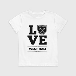 Детская футболка West Ham Love Классика