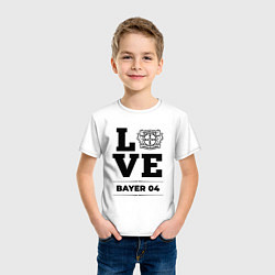 Футболка хлопковая детская Bayer 04 Love Классика, цвет: белый — фото 2
