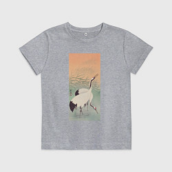 Футболка хлопковая детская Two Cranes Два журавля, цвет: меланж