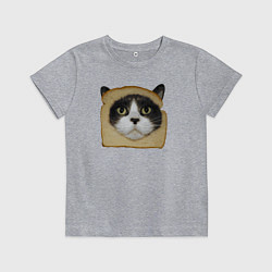 Футболка хлопковая детская Котохлебинг, цвет: меланж