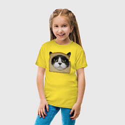 Футболка хлопковая детская Котохлебинг, цвет: желтый — фото 2