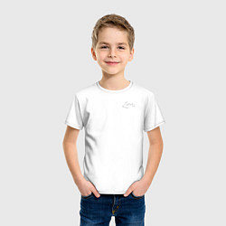 Футболка хлопковая детская Lil Peep, цвет: белый — фото 2