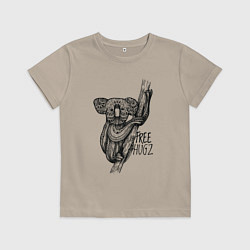 Детская футболка Коала в стиле Мандала Mandala Koala Free Hugs