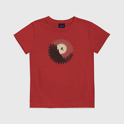 Футболка хлопковая детская Drop, цвет: красный