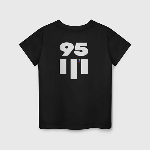 Детская футболка 95 регион Чечня / Черный – фото 2