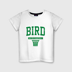 Футболка хлопковая детская Bird - Boston, цвет: белый
