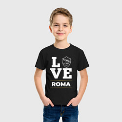 Футболка хлопковая детская Roma Love Classic, цвет: черный — фото 2