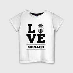 Футболка хлопковая детская Monaco Love Классика, цвет: белый