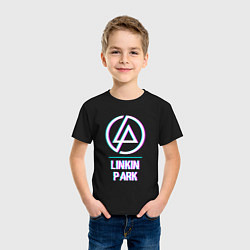 Футболка хлопковая детская Linkin Park Glitch Rock, цвет: черный — фото 2