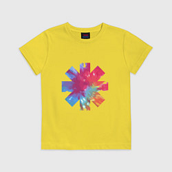 Футболка хлопковая детская RHCP Color, цвет: желтый
