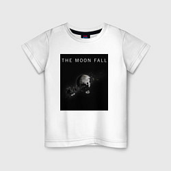 Футболка хлопковая детская The Moon Fall Space collections, цвет: белый