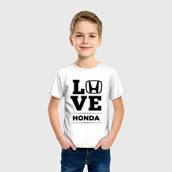 Футболка хлопковая детская Honda Love Classic, цвет: белый — фото 2