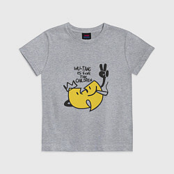 Футболка хлопковая детская Wu-Tang Is For The Children, цвет: меланж