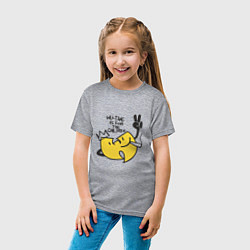 Футболка хлопковая детская Wu-Tang Is For The Children, цвет: меланж — фото 2