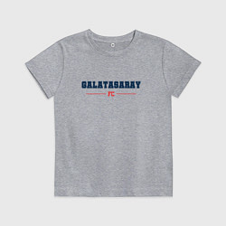 Футболка хлопковая детская Galatasaray FC Classic, цвет: меланж